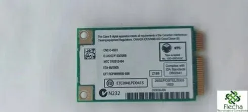 Placa Wireless dual band 2,4Ghz e 5Ghz Wm3945abg mow1 - Imagem 2