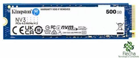 SSD Kingston SNV3S/500G NV3 NVMe M2 PCIe4 - Imagem 2