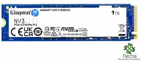 SSD Kingston SNV3S/1000GB NV3 NVMe M2 PCIe4 - Imagem 2